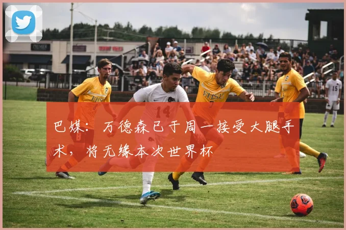 巴媒：万德森已于周一接受大腿手术，将无缘本次世界杯